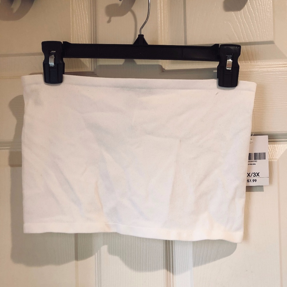 White Plus-Size Seamless Bralette